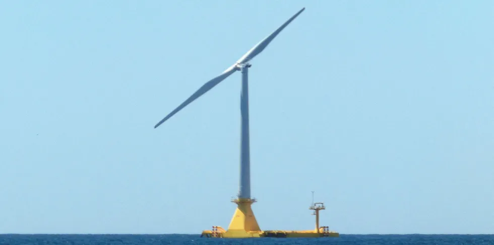 Hibiki floating wind unit off Kitakyushu, Japan.