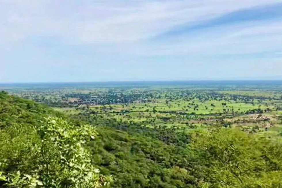 On site: the location of Helium One's prospective Rukwa helium acreage in central Tanzania.