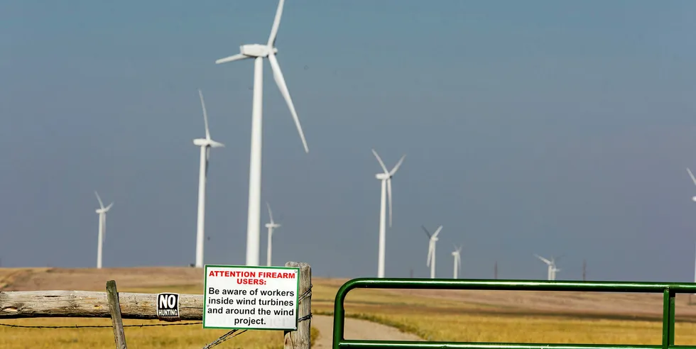 The Rim Rock Wind Farm by NaturEner USA in Montana