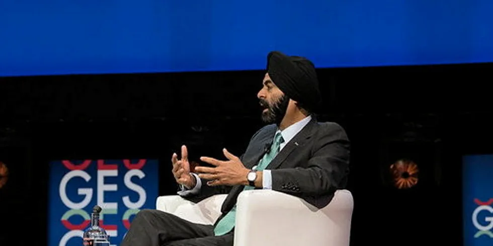 Ajay Banga World Bank president.