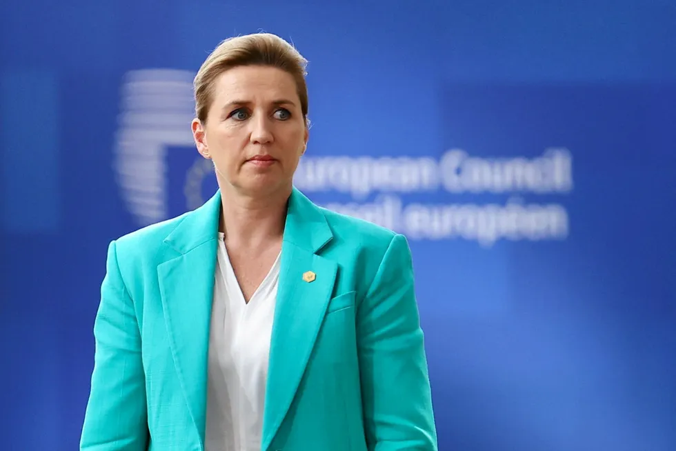 Danish Prime Minister Mette Frederiksen will speak to local business leaders about Trump's threats against the country this afternoon.