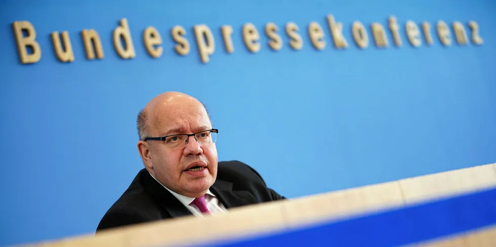 German economics and energy minister Peter Altmaier