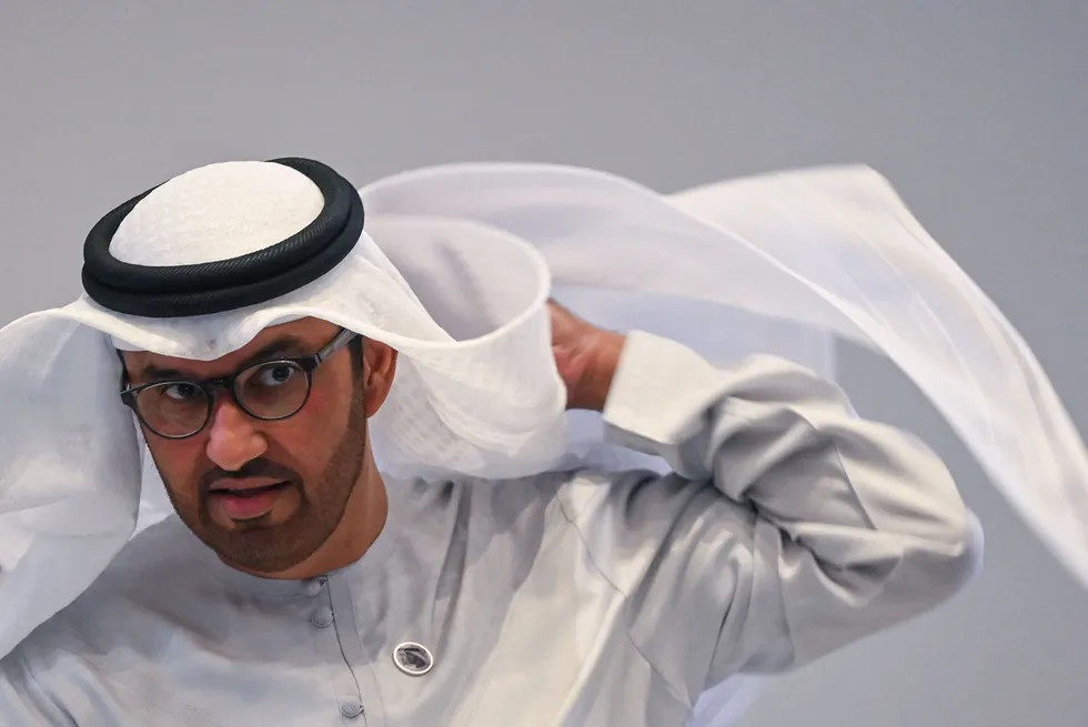 LNG targets: COP28 president and Adnoc chief executive Sultan Ahmed al-Jaber.