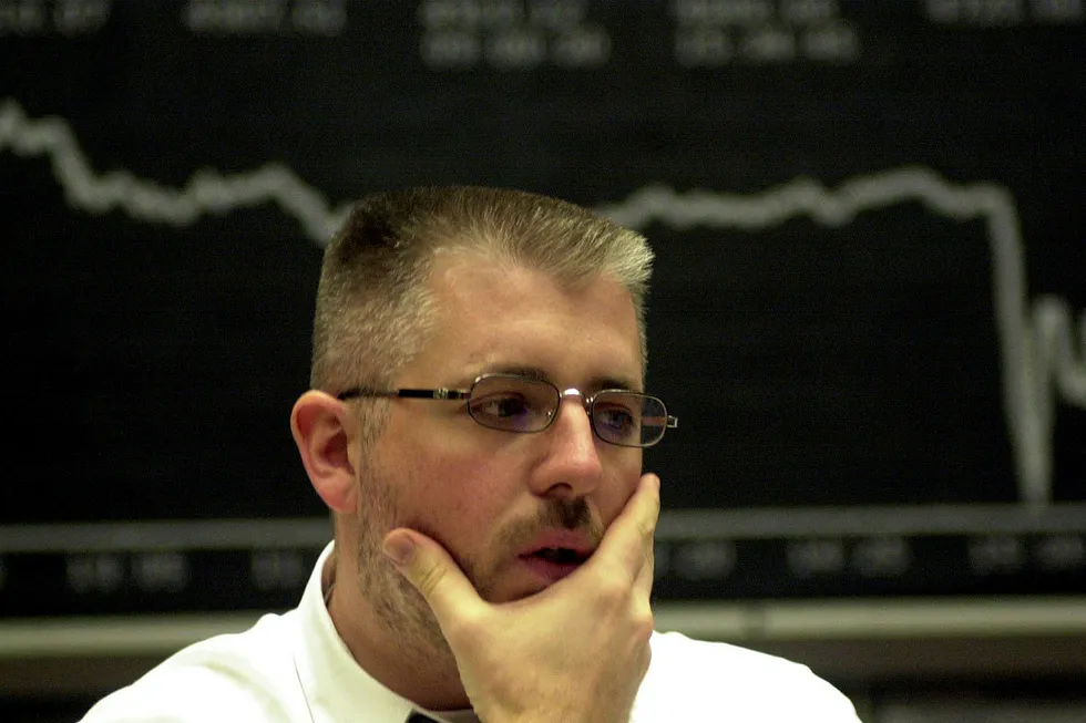 Slip: prices dipped in early trade on Monday after rising sharply in the previous session