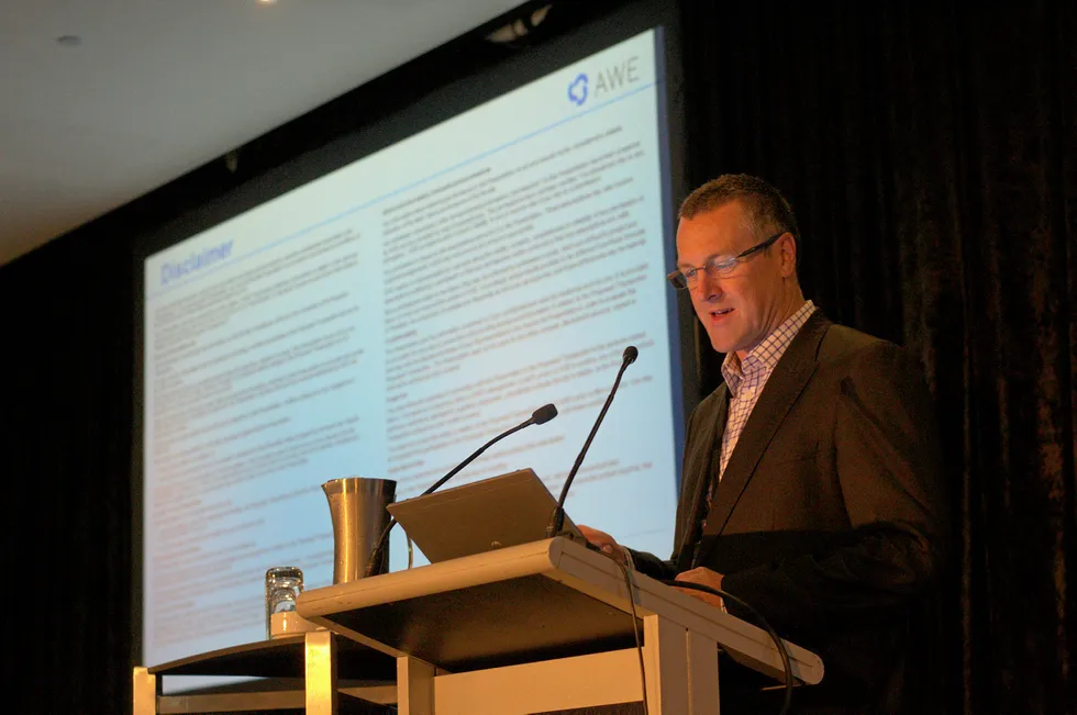 Looking for offshore partners: AWE general manager for exploration and geosciences Andy Furniss