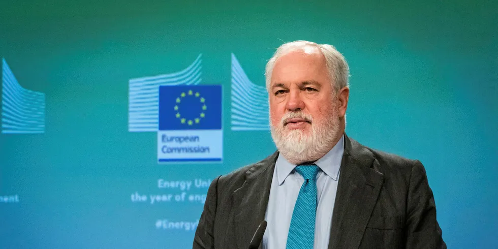 EU Climate and Energy Commissioner Miguel Arias Canete