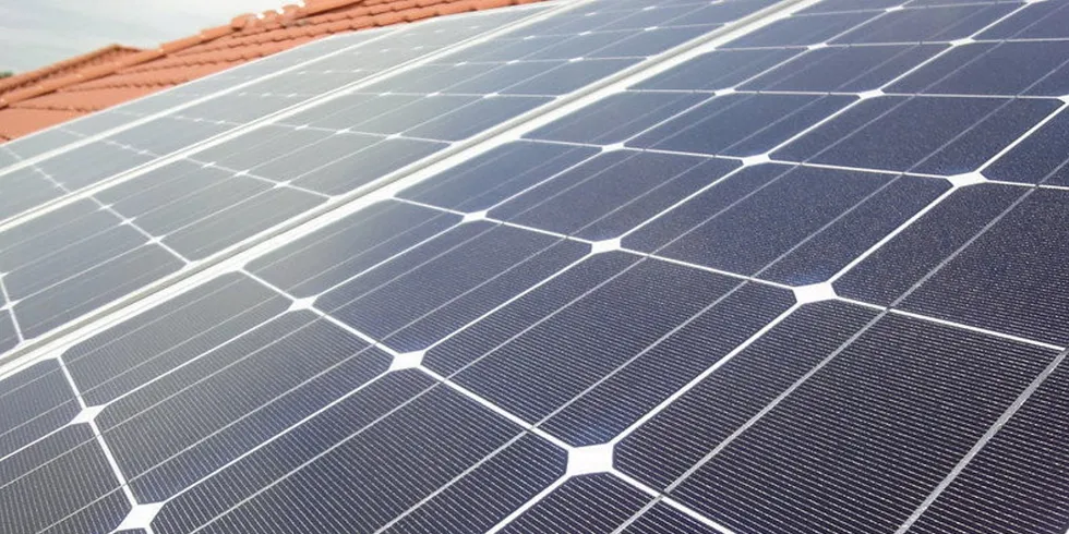 Solar arrays.
