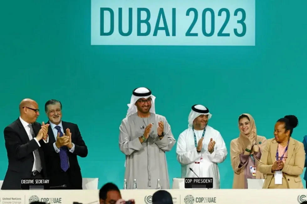 The tripling renewables target was set at COP28