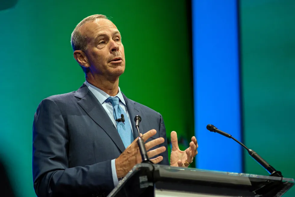 Taking action: Chevron chief executive Michael Wirth