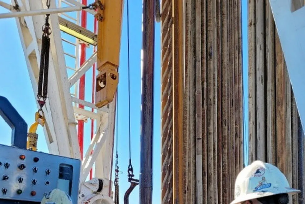 Exploration drilling: the Alameda-1 oil exploration well on Block 9 in Cuba.