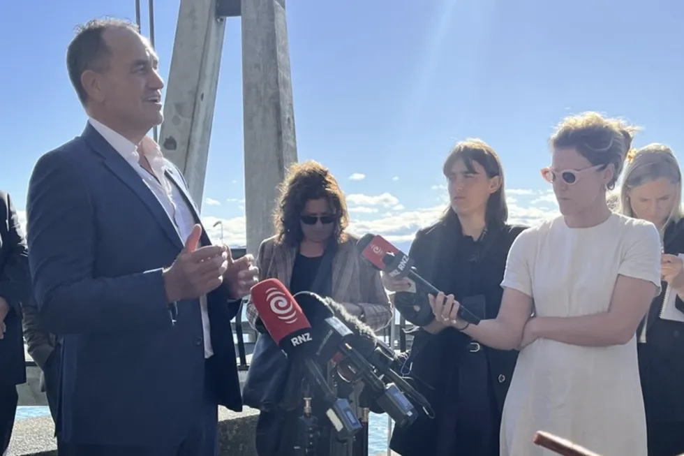 Sealord CEO Doug Paulin at the launch of the proposed amendments to the New Zealand Fisheries Act.