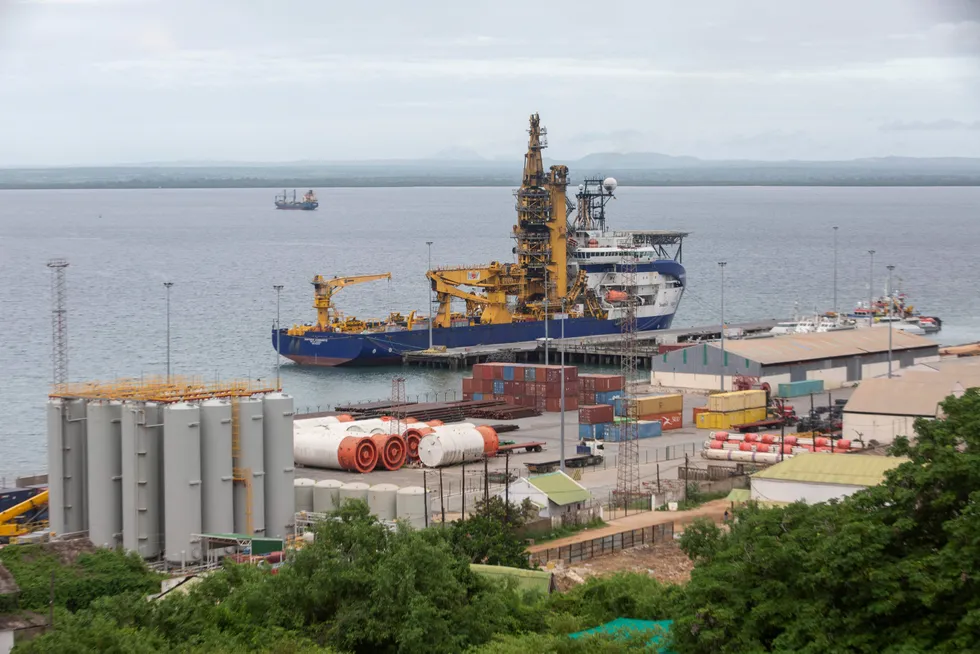 Offshore hub: Pemba port in Mozambique's Cabo Delgado province is the country's biggest oil and gas supply base