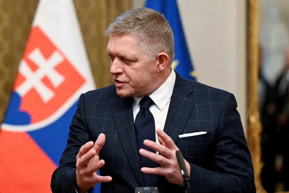 Slovakia's Prime Minister Robert Fico.