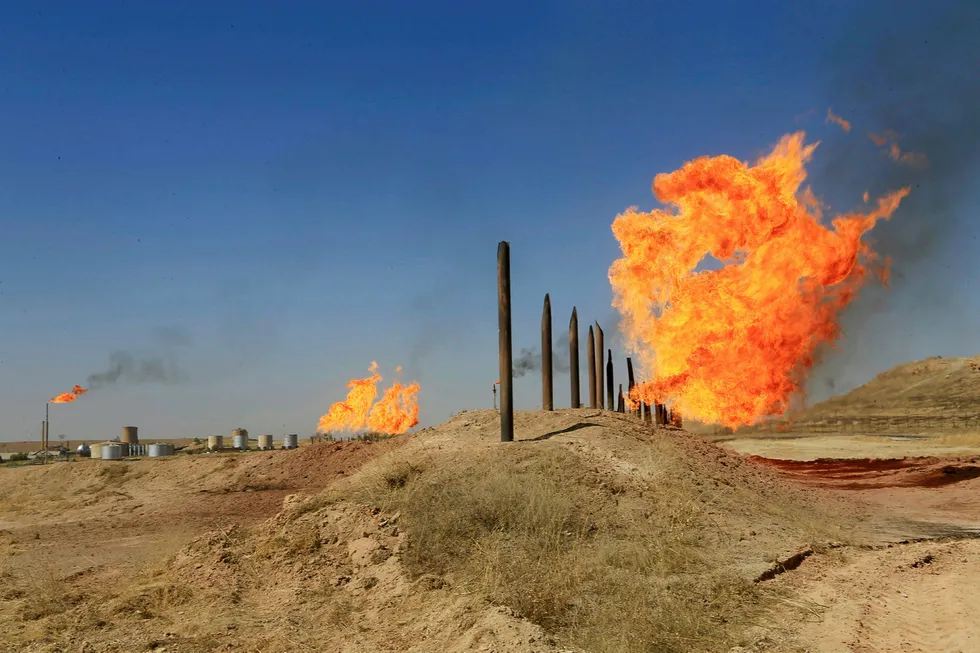 Gas pipeline blast: in Iraq