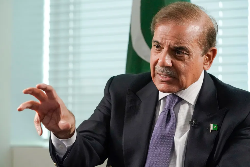 Energy ties: Pakistan Prime Minister Shehbaz Sharif.