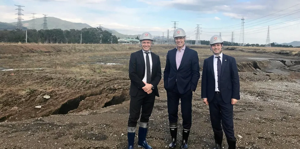 The group said that as of Sept. 1, approximately 67 percent of the civil works have been completed at the site near to Mount Fuji.