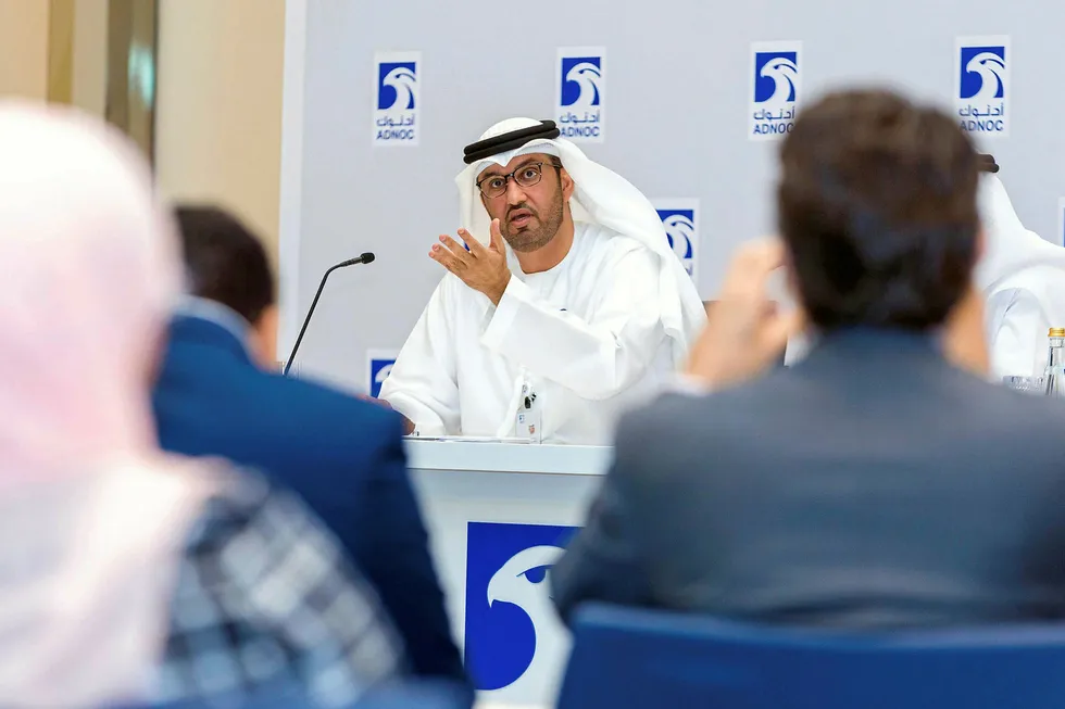 Developments: Adnoc chief executive Sultan Ahmed al-Jaber