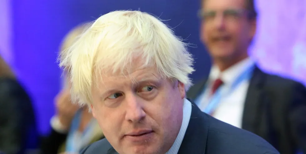 The United Kingdom's Prime Minister Boris Johnson,.