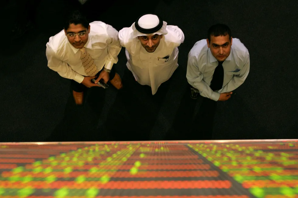 Looking up: oil prices gained support from pledges by several Middle Eastern producers to make further production cuts