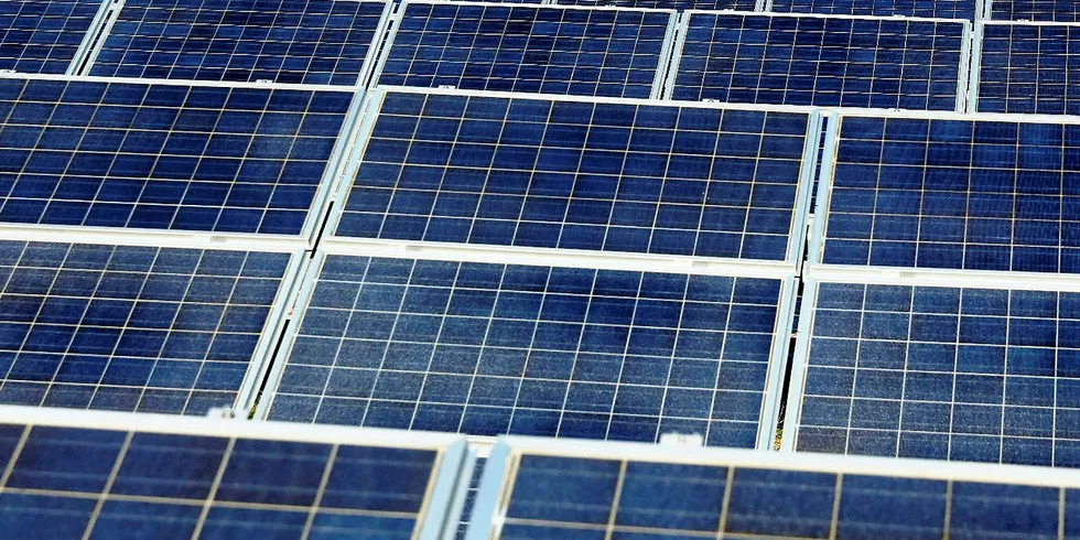 A solar plant in Villaldemiro, northern Spain