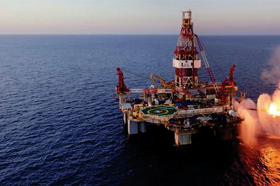 Contracted: the semisub Ocean Monarch
