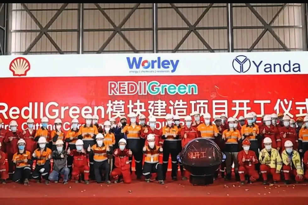 First steel cut: Yanda starts building modules for Shell’s biofuels facility.