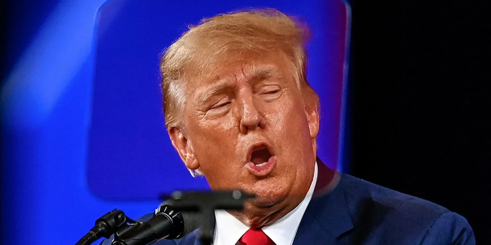 Former US President Donald Trump.