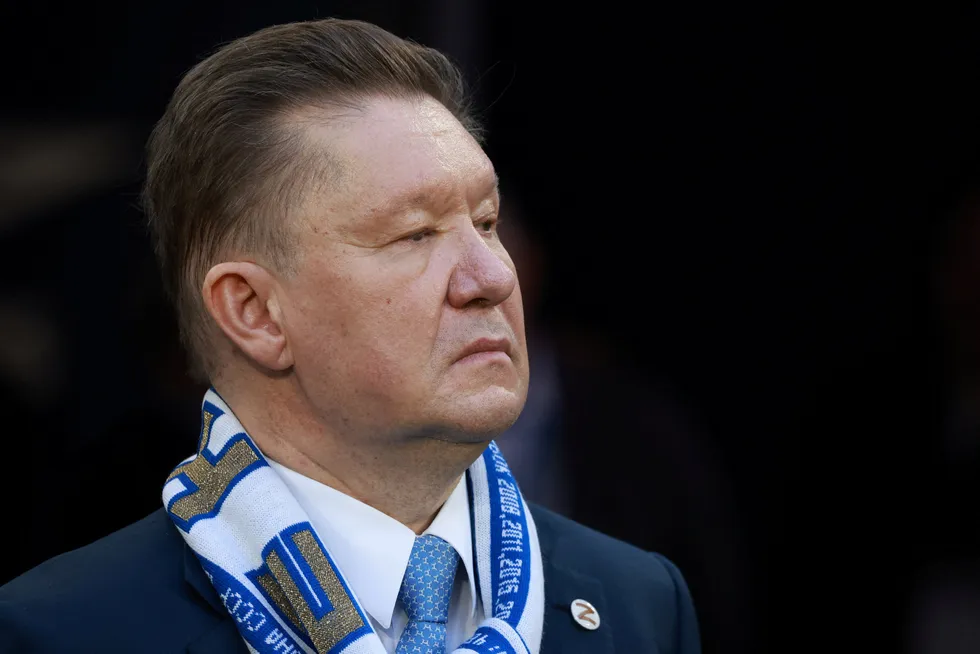Gazprom executive chairman Alexei Miller.