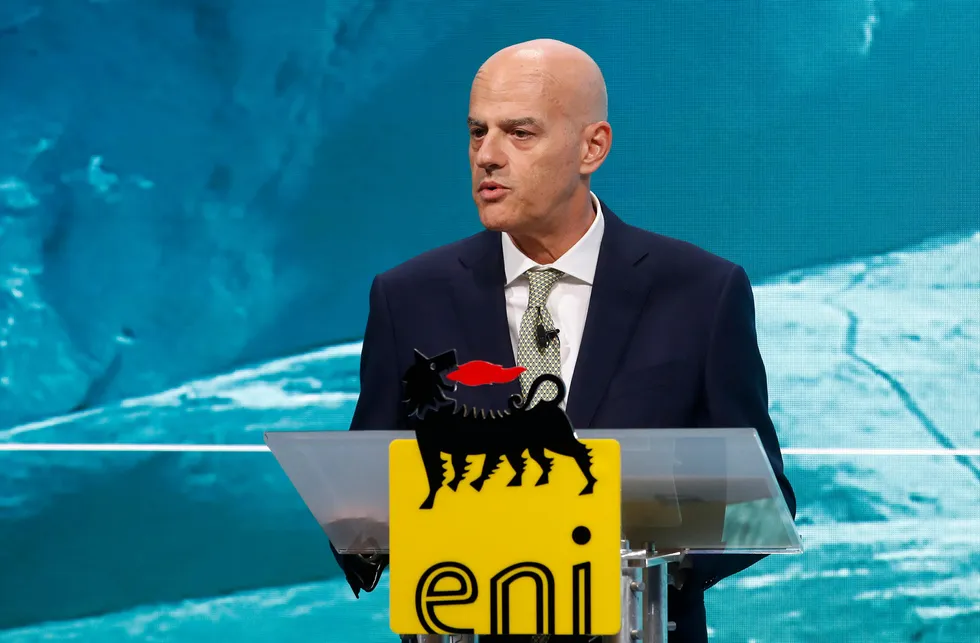Lower-carbon electricity production: Eni chief executive Claudio Descalzi.