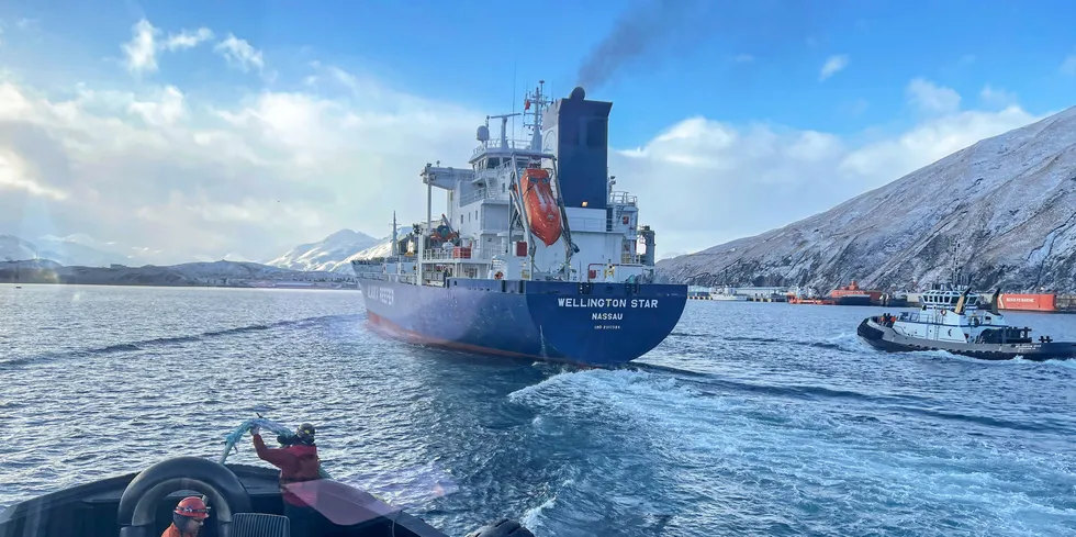 Dutch Harbor in Alaska's Aleutian Islands is a hub for reefers loading fish from the North Pacific trades.