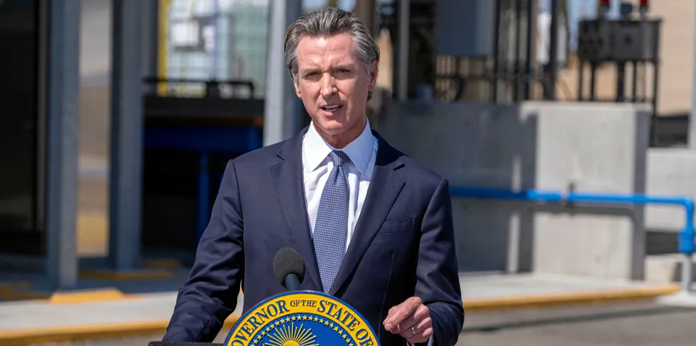 California governor Gavin Newsom