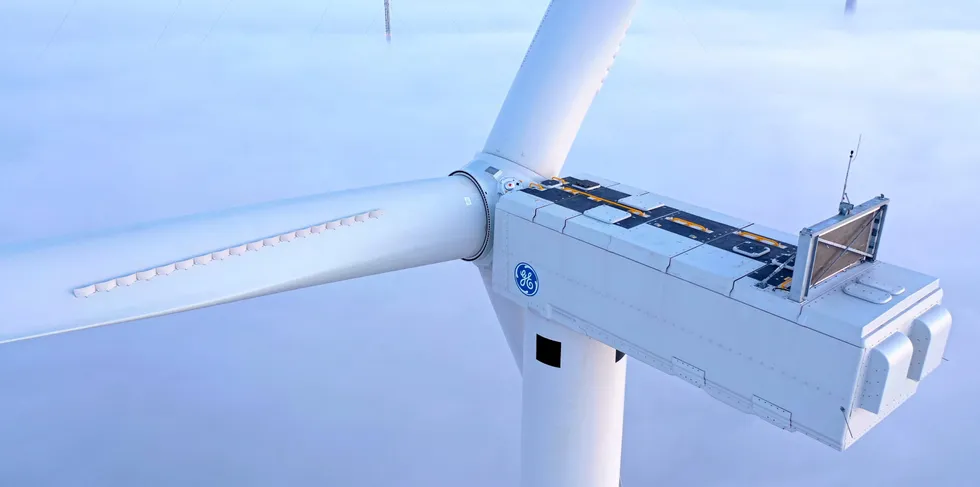 The wind farm uses turbines from GE's 5.X platform