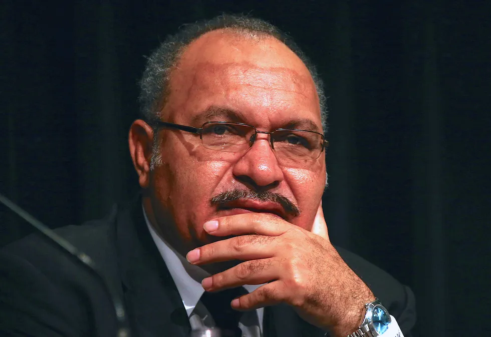 Incumbent: Peter O'Neill is expected to be returned as Prime Minister when PNG's parliament meets on Wednesday