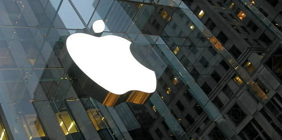 . Apple logo.