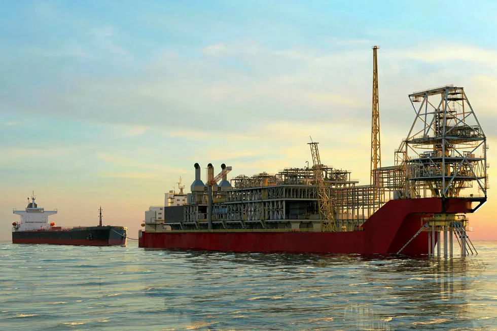 Floater deal: an artist's impression of Sangomar FPSO