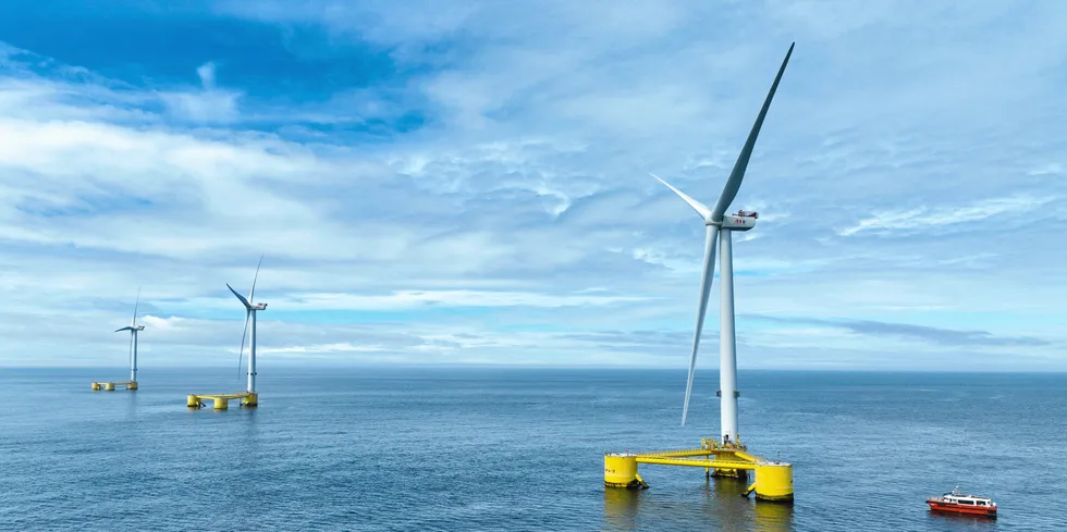 Principle Power's floating wind turbines.