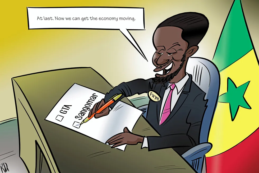 Senegal's President Bassirou Diomaye Faye will be quietly welcoming first oil from Woodside Energy's Sangomar project back in his office, but for political reasons, has kept his public commentary on this milestone event to the bare minimum.