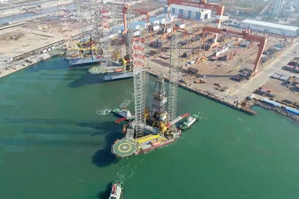 Chartered: the jack-up Gulf Driller IV is now named Perro Negro 12.