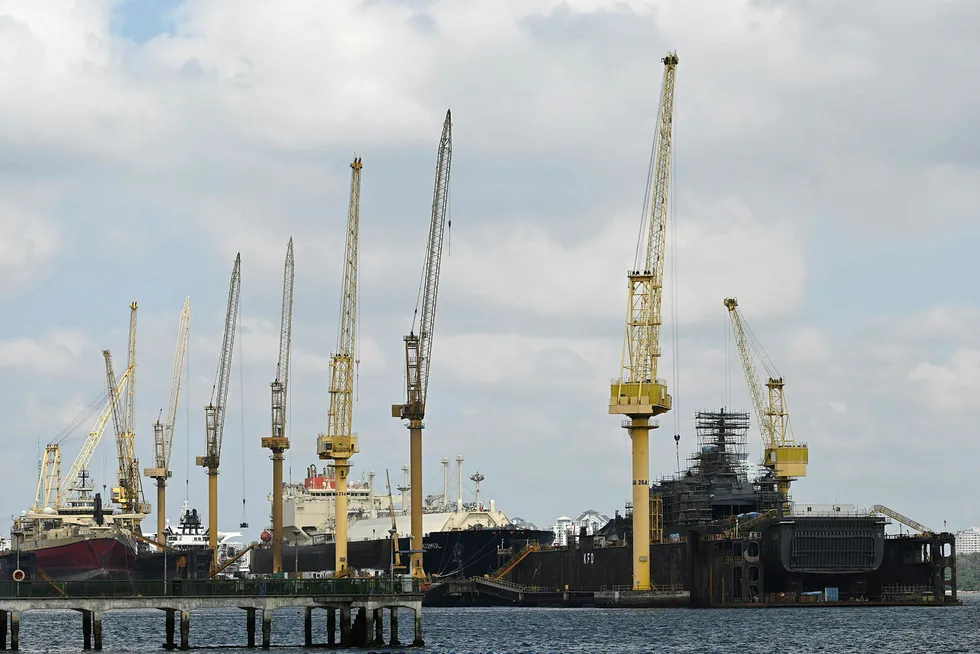 Busier days: vessels undergo repair and maintenance at Sembawang Shipyard