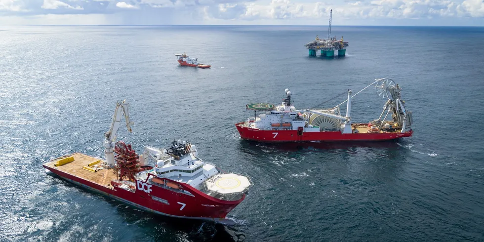 Subsea7 at work on a subsea installation job at the Nova oil and gas field off Norway