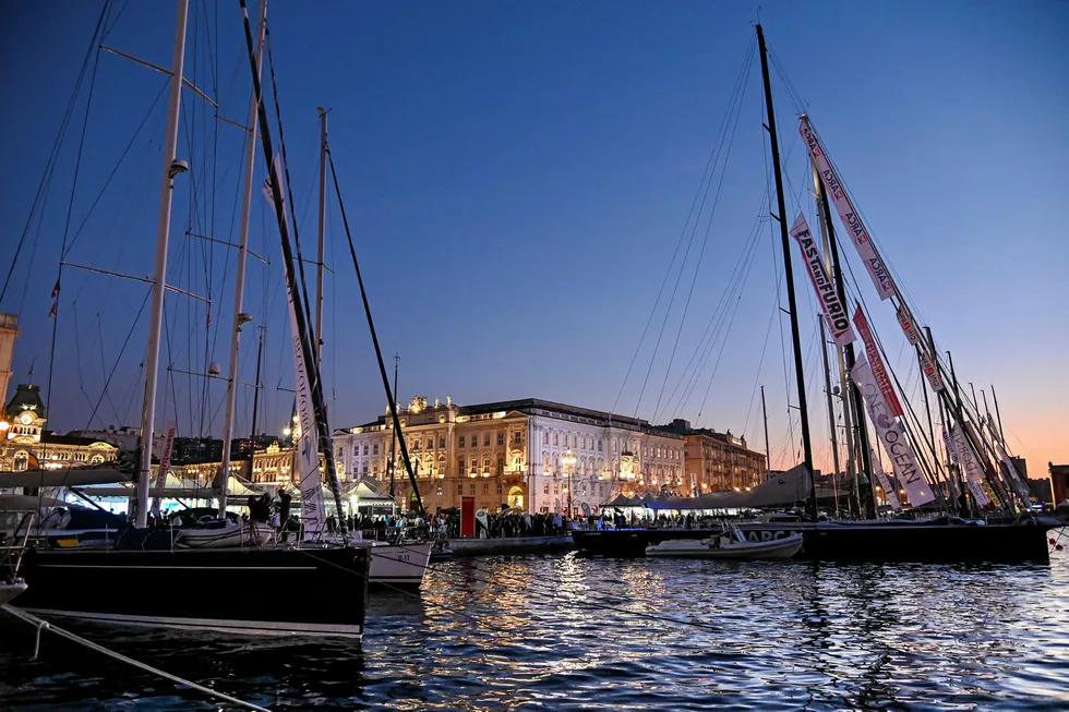 Playground: boats docked in the port of Trieste