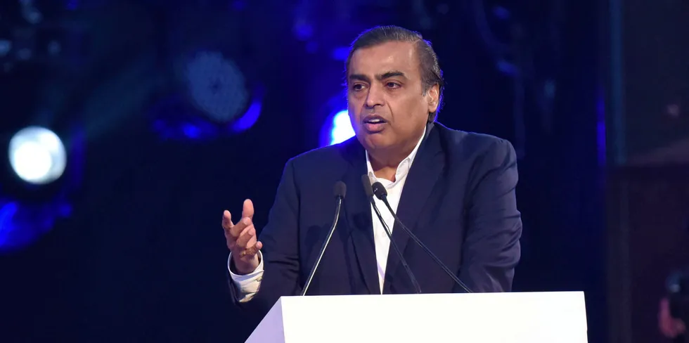 Reliance Industries chairman Mukesh Ambani.