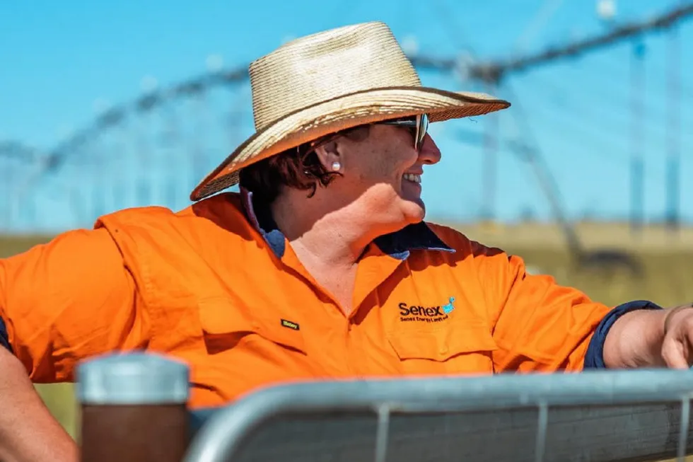 Happy worker: employed by Senex Energy