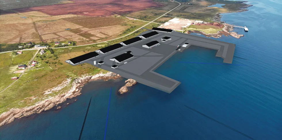 This is what the facility at Kvalnes on Andoy will look like when it is completed.
