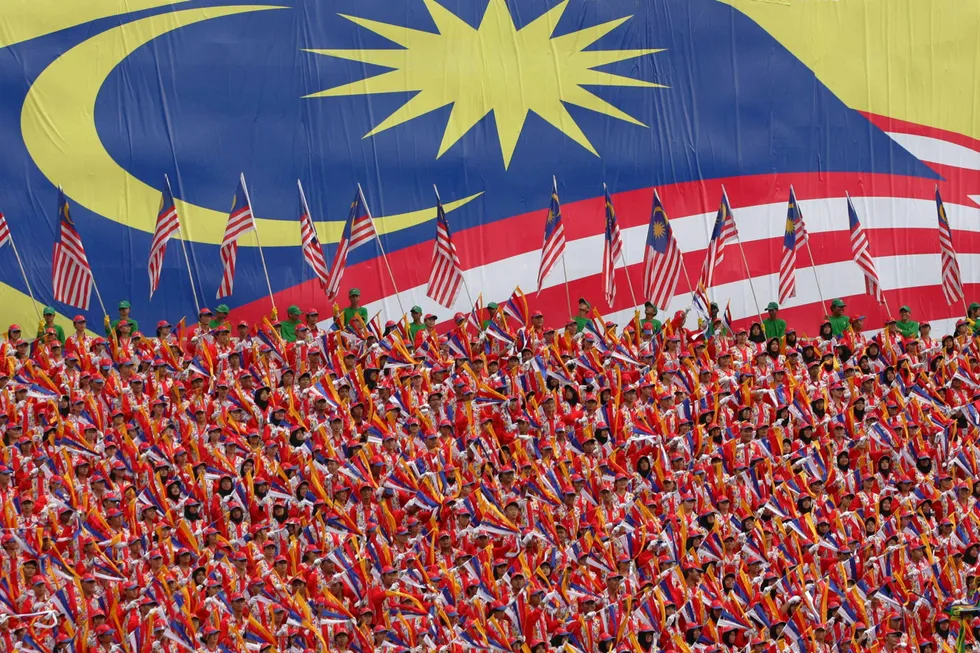 Flying the flag: National Day celebrations in Kuching, the capital of the state of Sarawak
