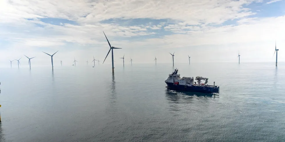 Equinor's UK Dudgeon wind farm.