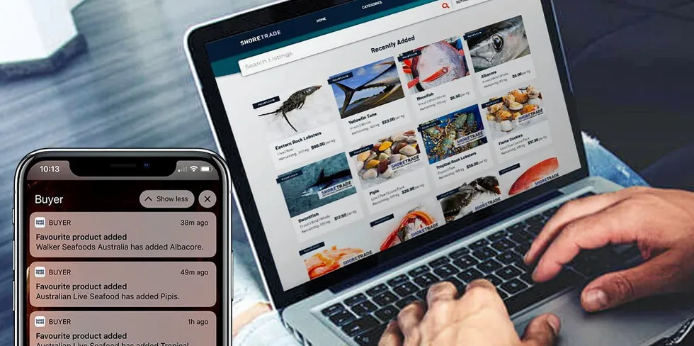 ShoreTrade, Australian-based seafood ordering application.