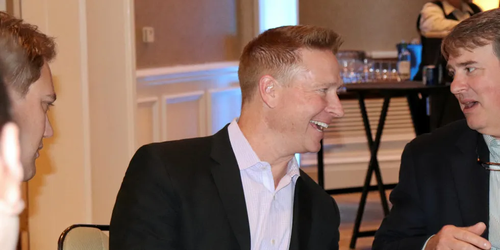 Keith Decker, left, has left private equity backed Blue Harvest Fisheries to join a start-up salmon farming group.