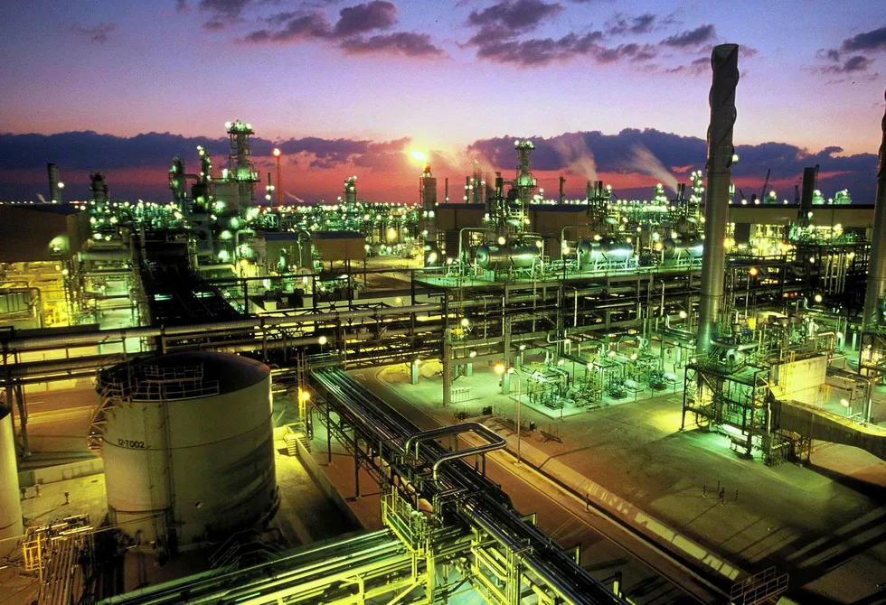Trains: the RasGas LNG plant in Qatar