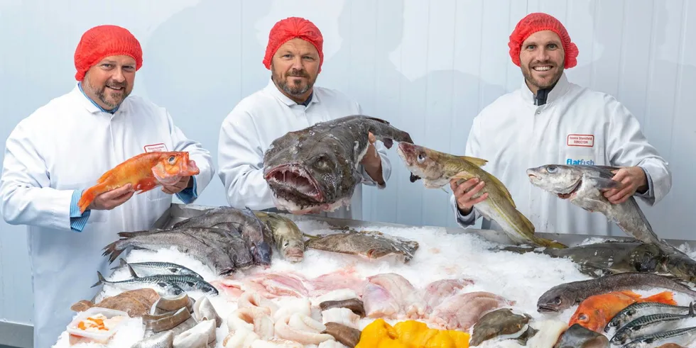 Happy faces at Nippon Suisan Kaisha (Nissui)-owned UK processor and trader Flatfish, who turned in a surprisingly strong result.